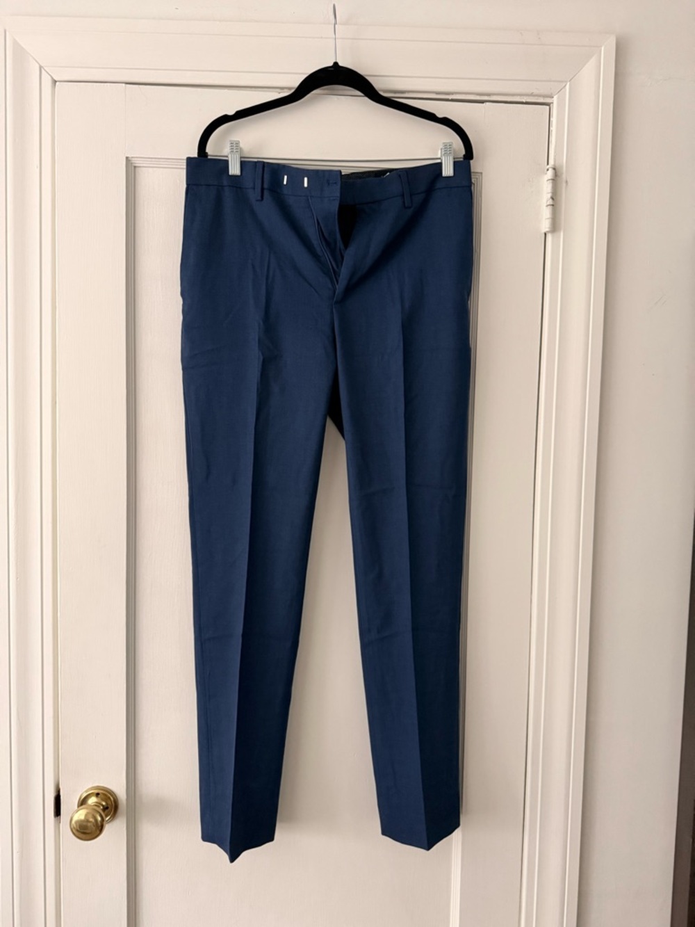 Banana Republic Tailored Fit Slim Dress Pants - Navy Blue